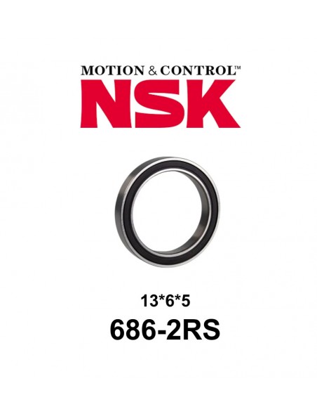 Rodamiento Sellado NSK 686-2RS
