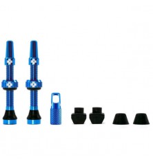 Set 2 Valvulas Tubeless Muc-Off 44mm Blue