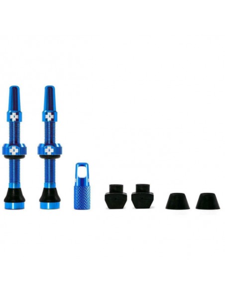 Set 2 Valvulas Tubeless Muc-Off 44mm Blue