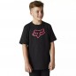 Polera FOX NIÑO SS LEGACY Negro/Rosado Polera FOX NIÑO SS LEGACY Negro/Rosado