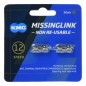 Eslabón rápido KMC MissingLink 12NR 2PCS Silver Eslabón rápido KMC MissingLink 12NR 2PCS Silver