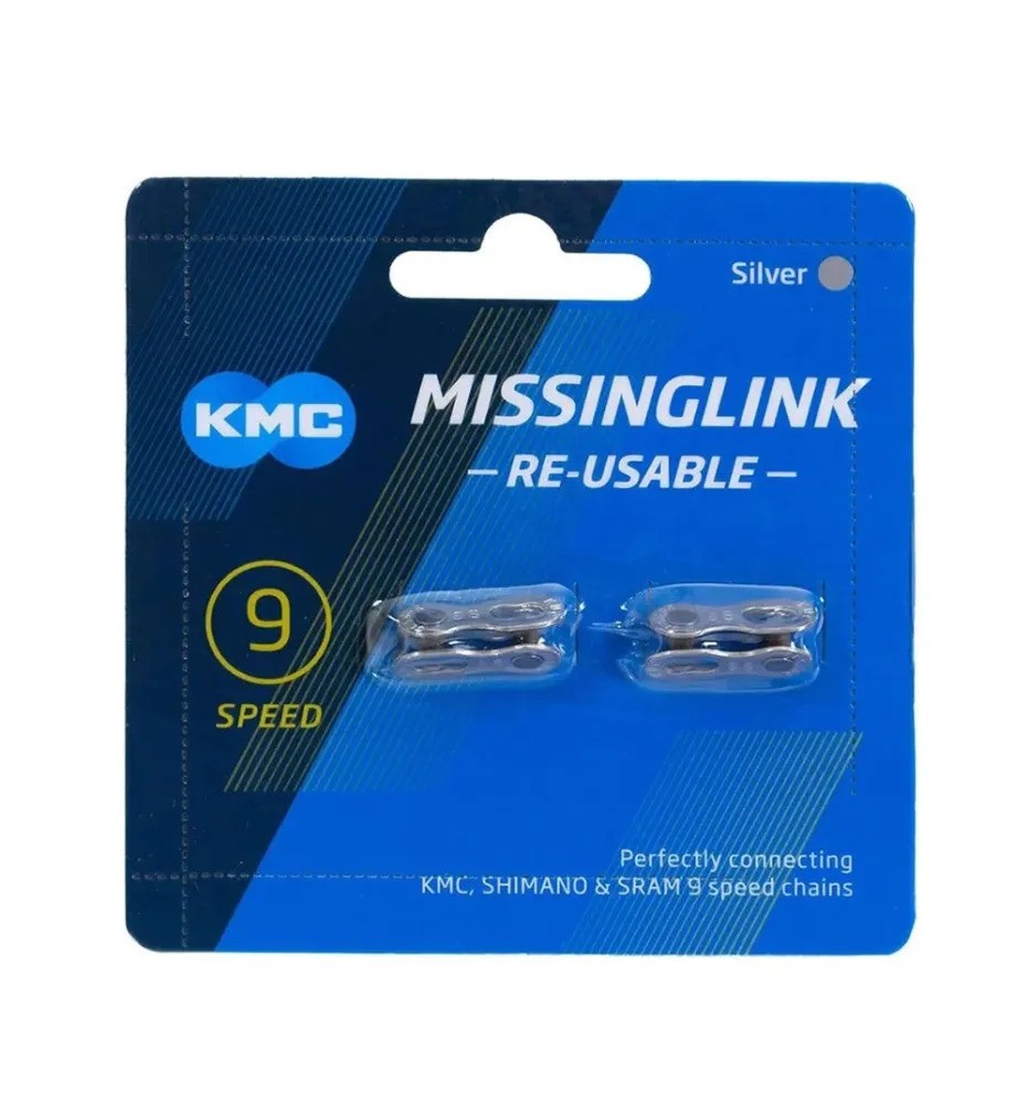 Eslabón rápido KMC MissingLink 9R 2 PCS Eslabón rápido KMC MissingLink 9R 2 PCS