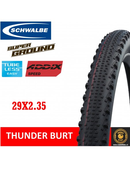 Neumático Schwalbe THUNDER BURT S/Ground ADDIX Speed 29x2.35