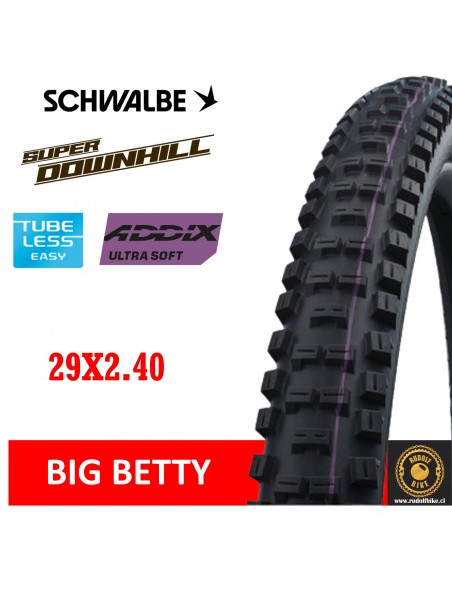 Neumático Schwalbe BIG BETTY S/Downhill /TLE/Ultra Soft 29x2.40