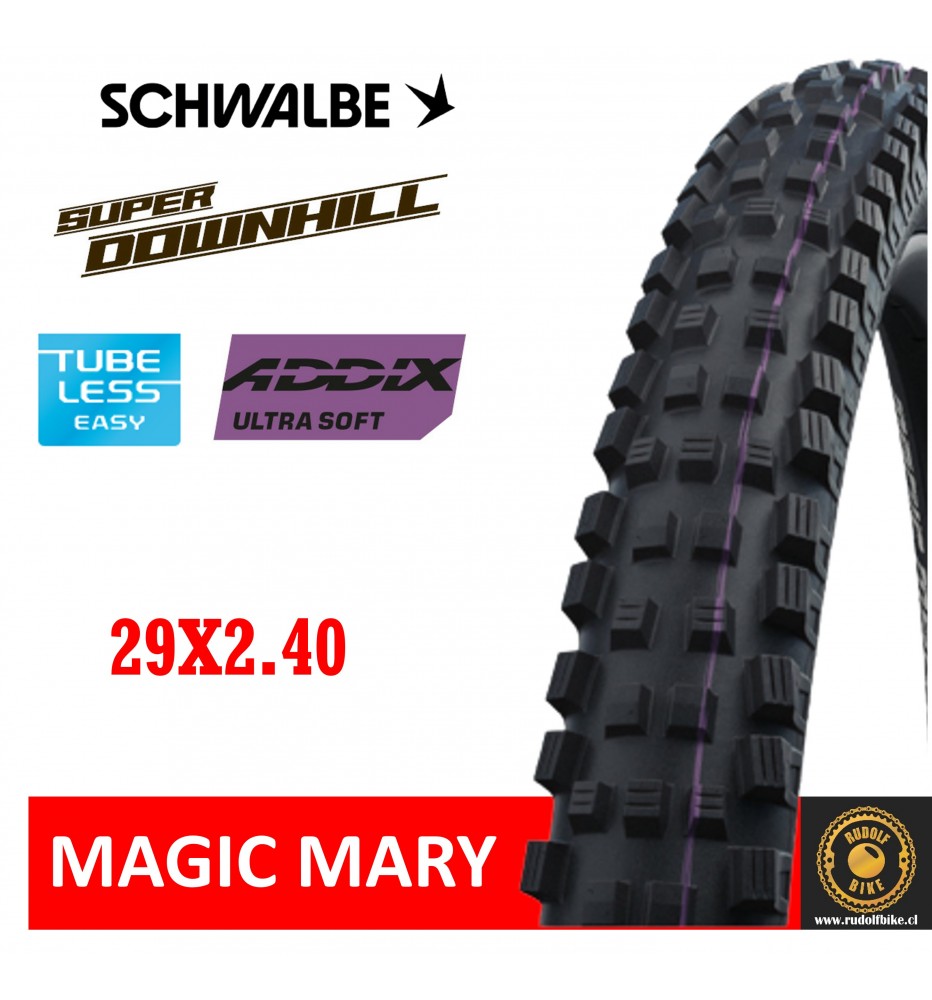 Neumático Schwalbe Magic Mary S/Downhill /TLE/Ultra Soft 29x2.40 Neumático Schwalbe Magic Mary S/Downhill /TLE/Ultra Soft 29x2.40