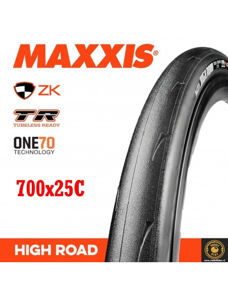 Neumatico Maxxis HIGH ROAD 700X25C HYPR TR K2 ONE70