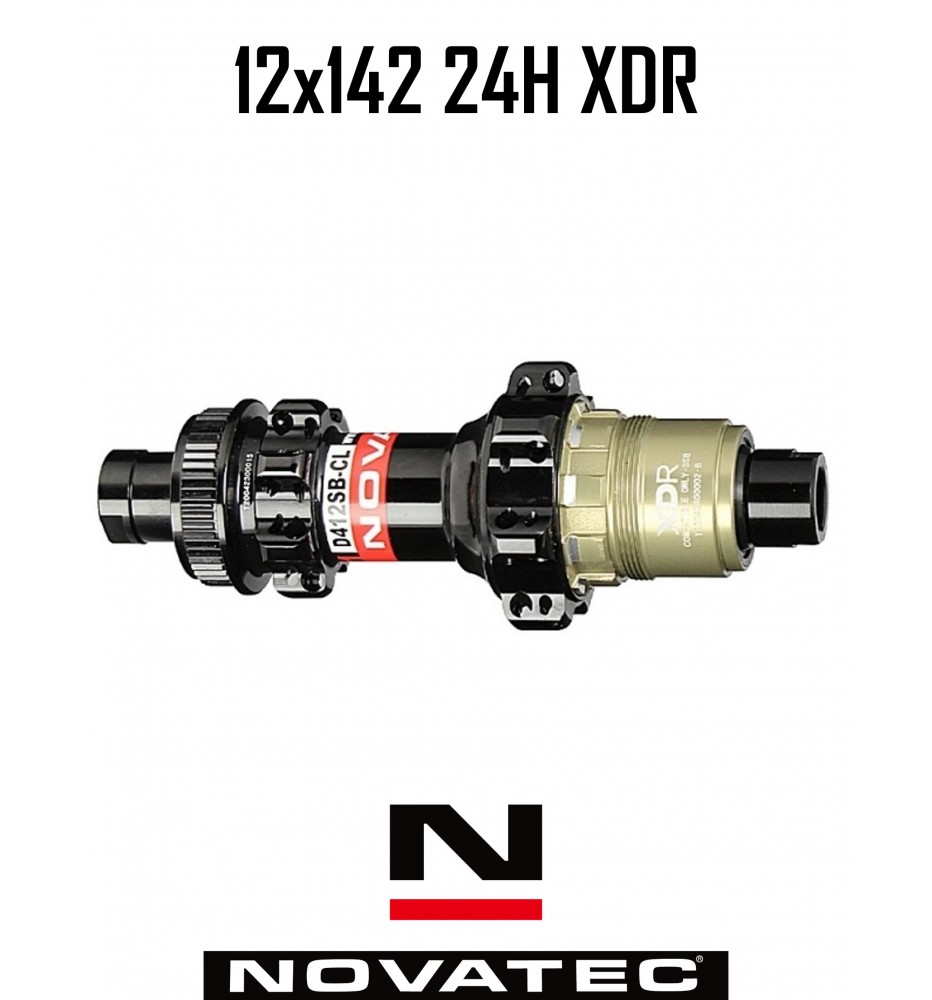 Maza Trasera Novatec D412SB-CL-A4A 24h 12x142mm XDR Maza Trasera Novatec D412SB-CL-A4A 24h 12x142mm XDR