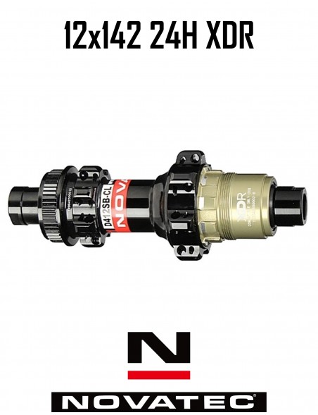Maza Trasera Novatec D412SB-CL-A4A 24h 12x142mm XDR