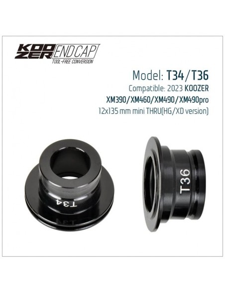 Punteras Koozer T34/T36 12X135 HG XD 23+