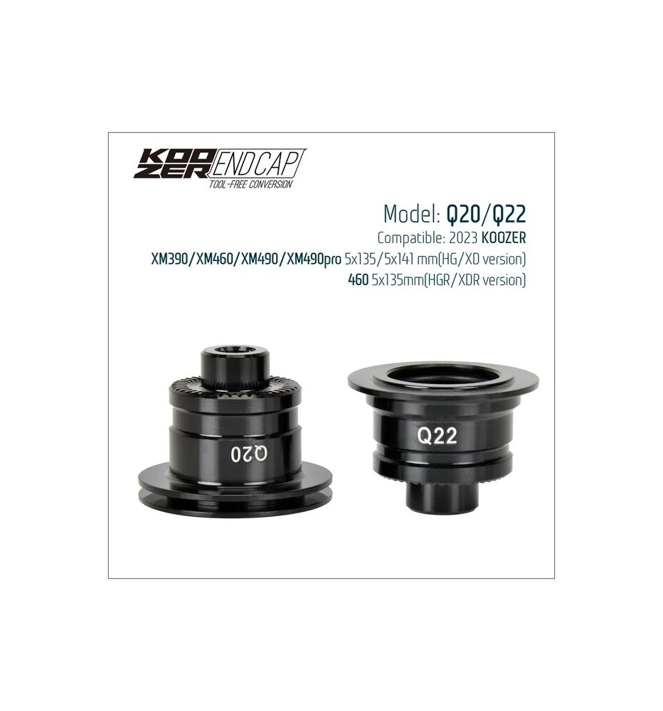 Punteras Koozer Q20/Q22 5X135/141 HG XD 23+ Punteras Koozer Q20/Q22 5X135/141 HG XD 23+