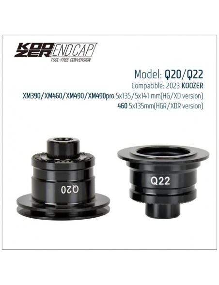 Punteras Koozer Q20/Q22 5X135/141 HG XD 23+