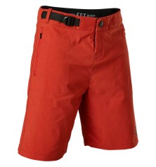 Short FOX RANGER NIÑO W/LINER ROJO