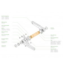Eje bielas Hope EVO 30mm (148.5mm)