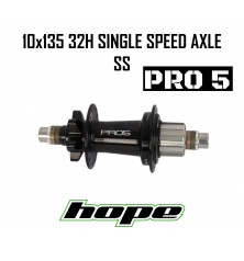 Maza Trasera HOPE PRO 5 32H 10x135 BLACK BOLT ON AXLE SS