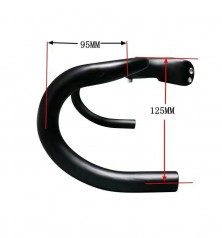 Manubrio Carbono TRIFOX DHB600 110x420 Black