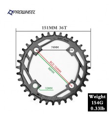 Corona Prowheel E-Bike acero 104bcd Redonda