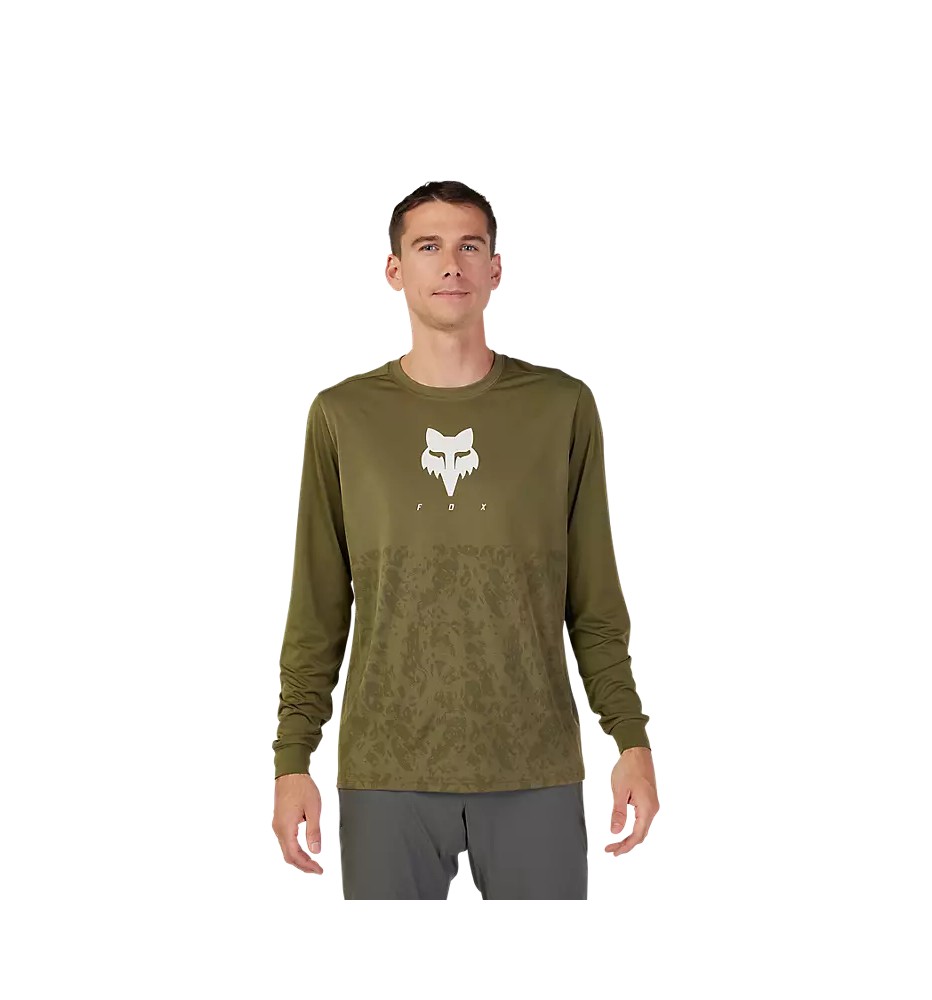 Jersey FOX RANGER TRU DRI LS OLV GRN