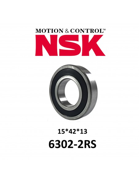 Rodamiento Sellado NSK 6302-2RS