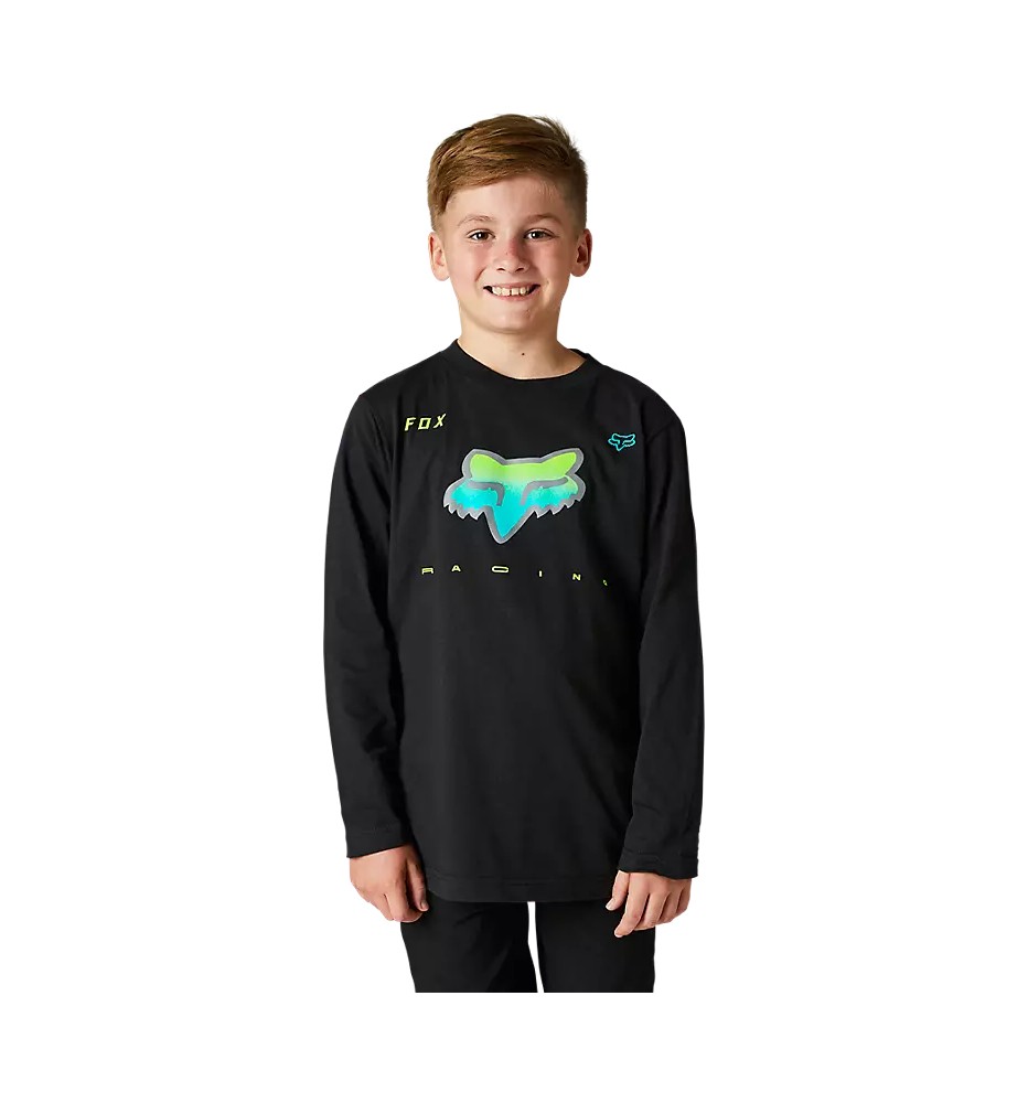 Polera FOX NIÑO RKANE NEGRO Polera FOX NIÑO RKANE NEGRO