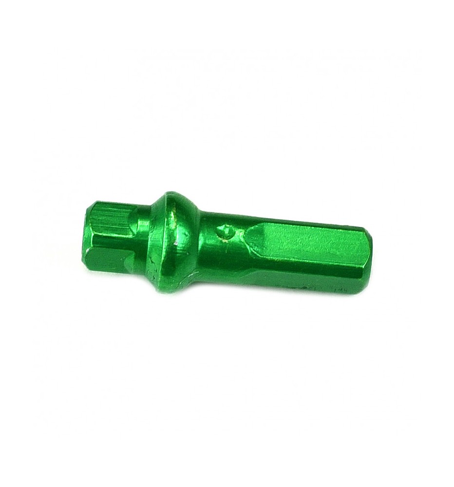 Niple Sapim Double Square Polyax 14g X 16mm Aluminio Green (1 Unidad) Niple Sapim Double Square Polyax 14g X 16mm Aluminio Green (1 Unidad)
