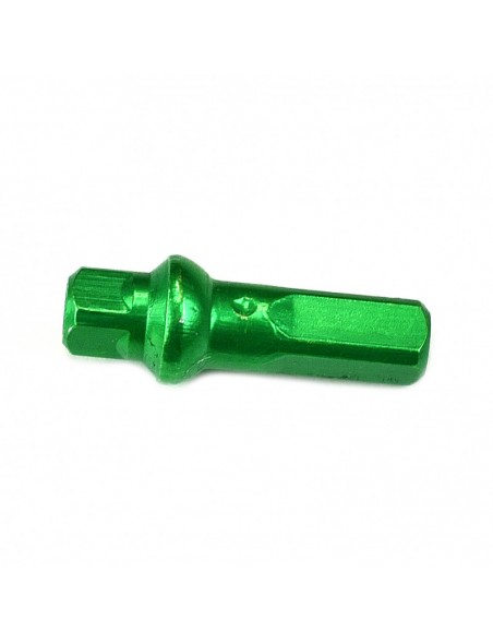 Niple Sapim Double Square Polyax 14g X 16mm Aluminio Green (1 Unidad)