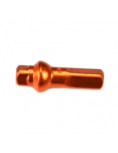 Niple Sapim Double Square Polyax 14g X 16mm Aluminio Orange (1 Unidad)