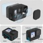Set Funda para Gopro 12 + Tapas Lente + 3 Láminas Vidrio Set Funda para Gopro 12 + Tapas Lente + 3 Láminas Vidrio