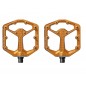 Pedales CRANK BROTHERS STAMP 7 ORANGE BODY T/L Pedales CRANK BROTHERS STAMP 7 ORANGE BODY T/L