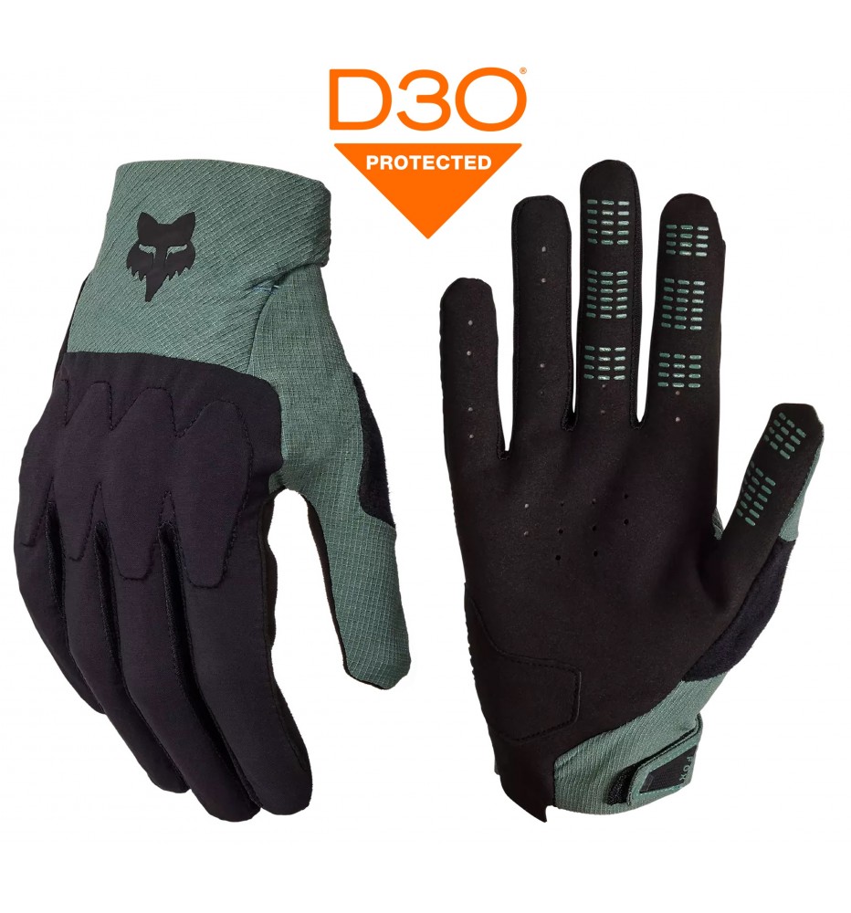 Guantes FOX DEFEND D3O HUN GRN Guantes FOX DEFEND D3O HUN GRN