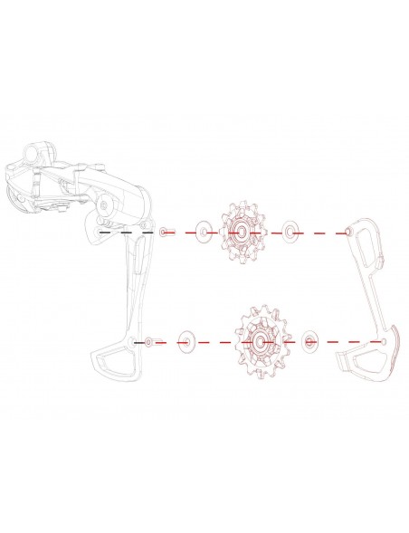KIT Caja Interna + Roldanas para SRAM GX Eagle