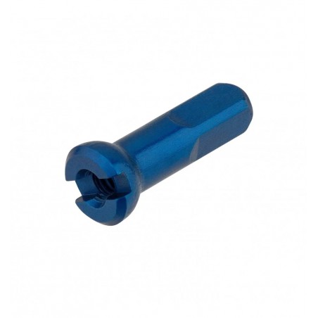 Niples Sapim Polyax 14g/12mm aluminio Azul