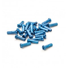 Niples Sapim Polyax 14g/12mm aluminio Azul