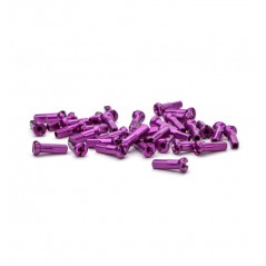 Niples Sapim Polyax 14g/12mm aluminio Morado