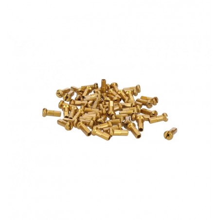 Niples Sapim Polyax 14g/12mm aluminio Gold