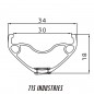 Llanta 715IND 30MM 29 28H Silver Llanta 715IND 30MM 29 28H Silver