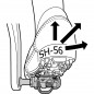 Jgo Calas SHIMANO SPD SM-SH56 (Con Placa) Jgo Calas SHIMANO SPD SM-SH56 (Con Placa)