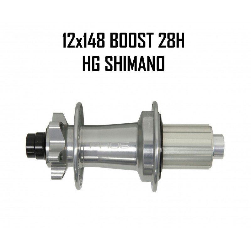 Maza Trasera HOPE PRO 5 28H 12X148mm Boost Silver HG Maza Trasera HOPE PRO 5 28H 12X148mm Boost Silver HG