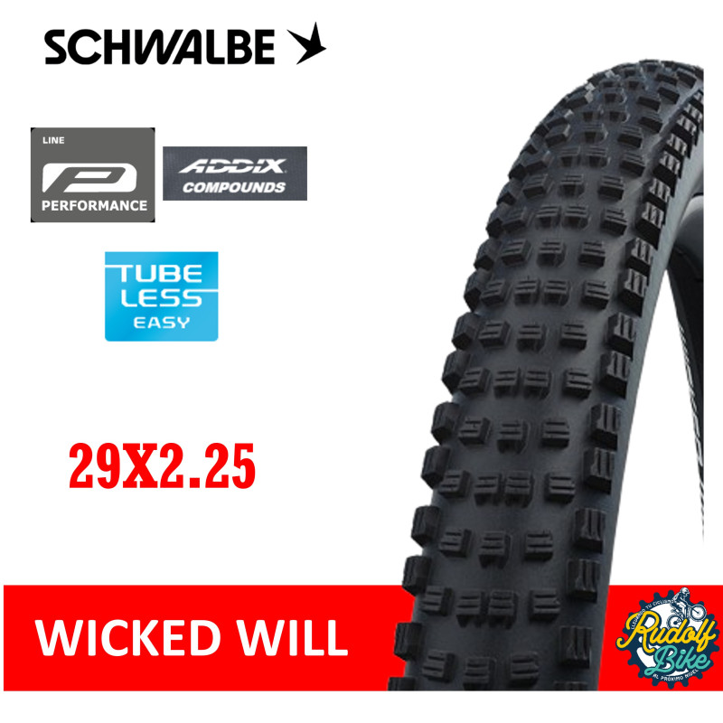 Neumático Schwalbe WICKED WILL TwinSkin ADDIX/TLR/P 29x2.25 Neumático Schwalbe WICKED WILL TwinSkin ADDIX/TLR/P 29x2.25