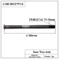 Eje trasero HEPPE L160 M12xP1.0 Eje trasero HEPPE L160 M12xP1.0