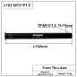 Eje trasero HEPPE L162 M12xP1.5 Eje trasero HEPPE L162 M12xP1.5