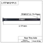 Eje trasero HEPPE L177 M12xP1.5 Eje trasero HEPPE L177 M12xP1.5