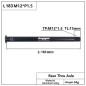 Eje trasero HEPPE L183 M12xP1.5 Eje trasero HEPPE L183 M12xP1.5