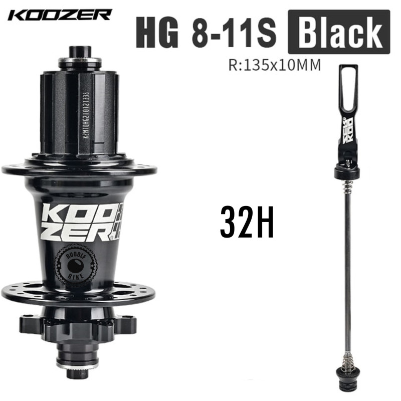 Maza Trasera Koozer XM490Pro 10x135mm 32H HG Black Tipo de núcleo