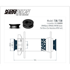 Punteras Koozer T38 15X100/110 +23