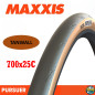 Neumático MAXXIS KEVLAR 700X25C PURSUER TANWAL Neumático MAXXIS KEVLAR 700X25C PURSUER TANWAL