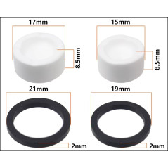 Pistón ceramico HEPPE para shimano 4 Pistones