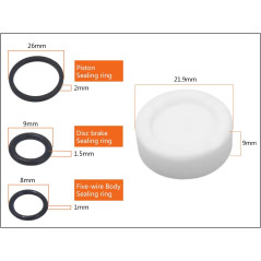 Pistón ceramico HEPPE para shimano 2 Pistones