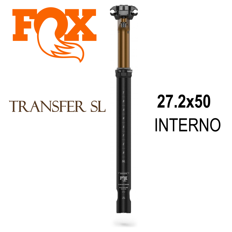 Dropper FOX TRANSFER SL 2025 F-S K. 27.2 50mm Interno (Sin mando Remoto) Dropper FOX TRANSFER SL 2025 F-S K. 27.2 50mm Interno (Sin mando Remoto)