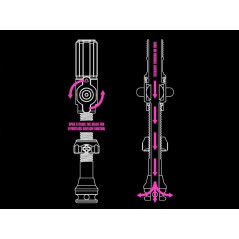 Valvula MUC-OFF TUBULAR BIG BORE HYBRID MEDIUM Black