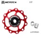 Roldana aluminio Meroca 11T RED Roldana aluminio Meroca 11T RED
